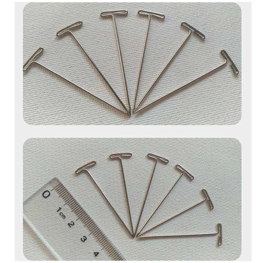 T Pins 2 Inch For Holding Wigs Hair Extender Wig Making Blocking Knitting Modelling And Crafts 50Pcs T-Pins