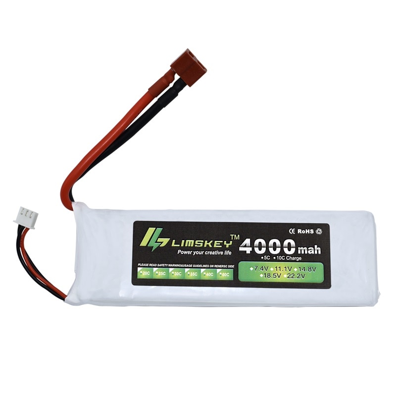 Limskey 3S 11.1 v 4000mah batterie Lipo 35c pour hélicoptère quatre axes RC voiture bateau puissance T/XT60/JST Plug 3s lipo batterie 11.1 v
