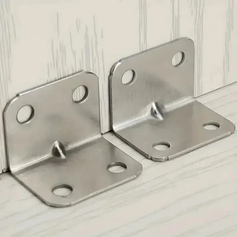 Mesa de tablero de hierro angular, silla, gabinete, armario, conector fijo, soporte de placa de hierro en ángulo de 90 grados