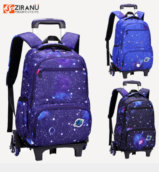 school bag with wheels kids wheeled backpack for boys Children School trolley bags travel luggage School Rolling backpack Bags