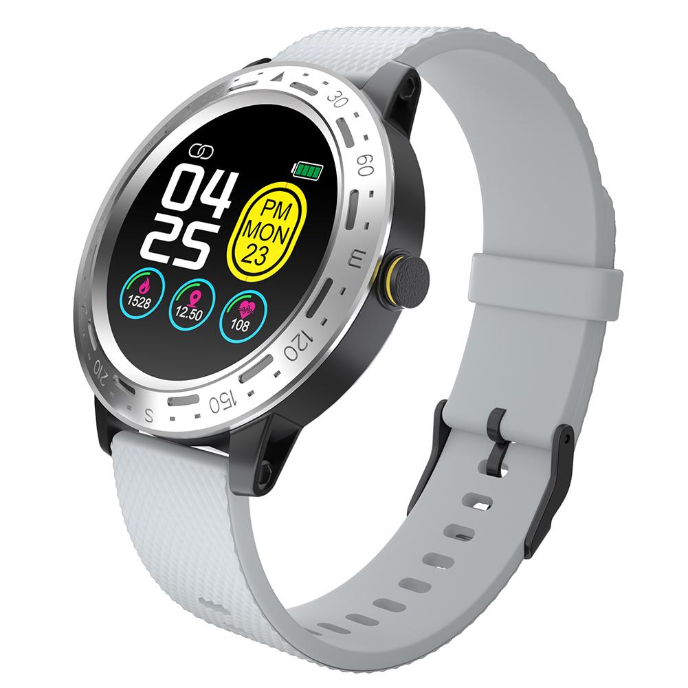 S18 1.3 zoll-touchscreen, herzfrequenzmesser, blutdruckmessgerät, sport-smartwatch, individuell anpassbare alarme, erinnerungsfunktion, schlafüberwachung: Default Title