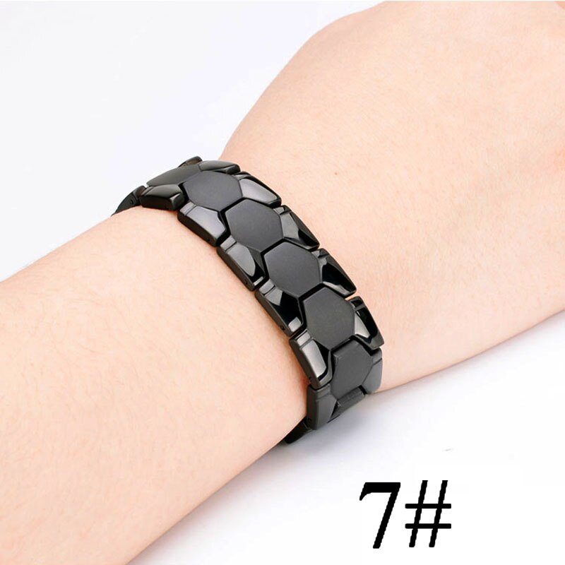 Vrouwen Mannen Gezondheidszorg Germanium Magnetische Armband Voor Artritis En Carpaal Tunnel Rvs Power Therapie Armbanden Gehelen