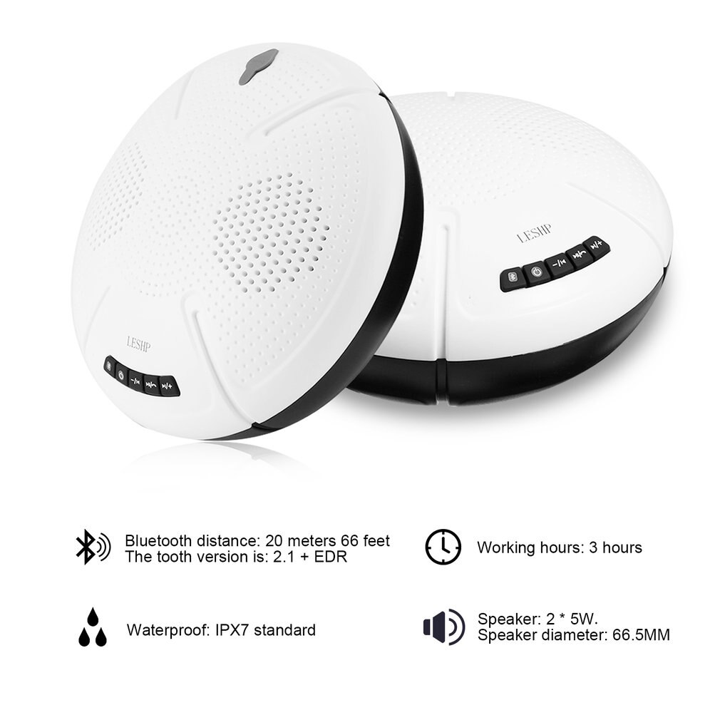 Leshp-altavoz manos libres con indicador Led, inalámbrico, impermeable, Ip X7, bocina flotante para cualquier dispositivo