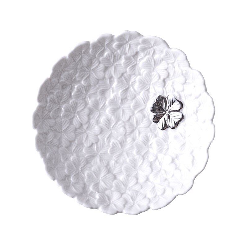 Assiette à Dessert en forme de cœur | Assiette à bijoux, assiette à Dessert, vaisselle de cuisine domestique