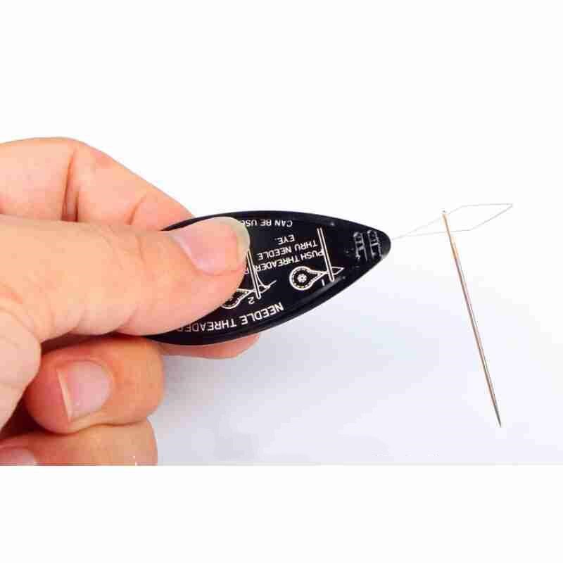 2Pcs Aluminum needle threader letter hand machine stitch insertion sewing tool craft diy accessories
