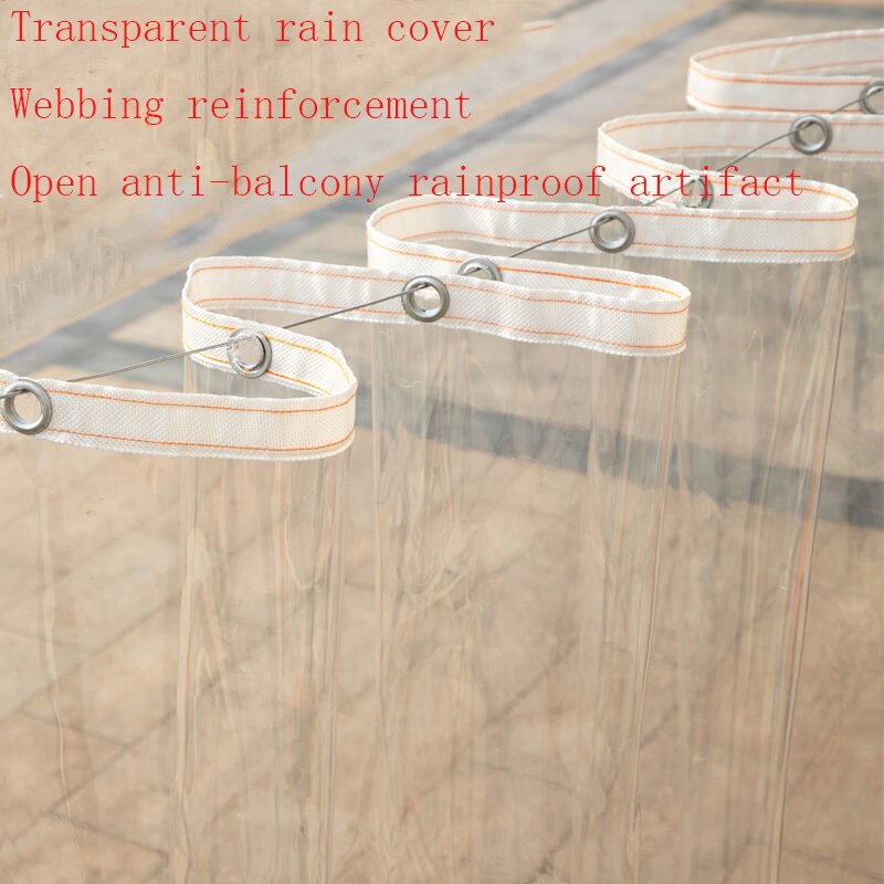 0.3-0.5mmPVC Transparent Waterproof Rain Cover Balcony Window Canopy Succulent Outdoor Thermal Insulation Soft Glass Thick Film