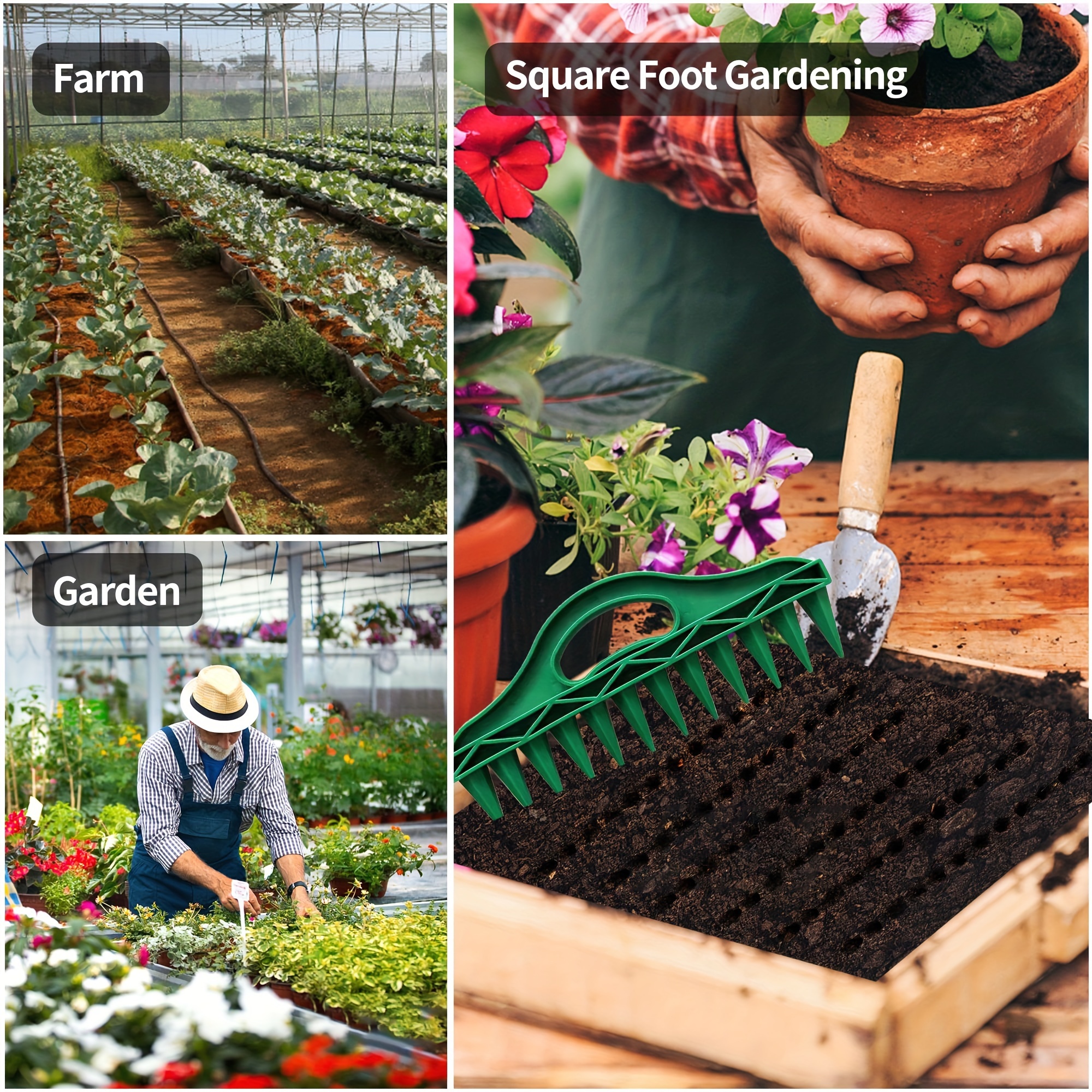 12-See-Schnellsaat-Pflanzgefäß, Hand-drücken-Sämaschine, langlebige Gartensämaschine, Werkzeuge, wasserdichter Pflanz-Booster für effiziente Gartenarbeit