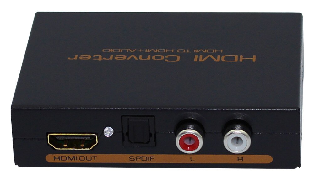 2 stks/partij HDMI naar HDMI & Optische SPDIF Suppport 5.1 + RCA L/R Audio Video Extractor Converter Splitter adapter