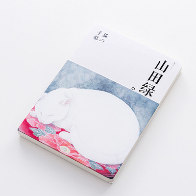 Japansk katt anteckningsbok klippbok för flickor kontorspapper skolmaterial 18 x 13cm kawaii planerare för flicka: F