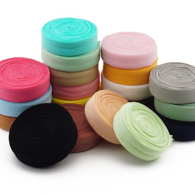 Cinta elástica plegable Para lencería, banda elástica de LICRA Para costura, accesorio de tela de encaje, 20mm, 5 yardas