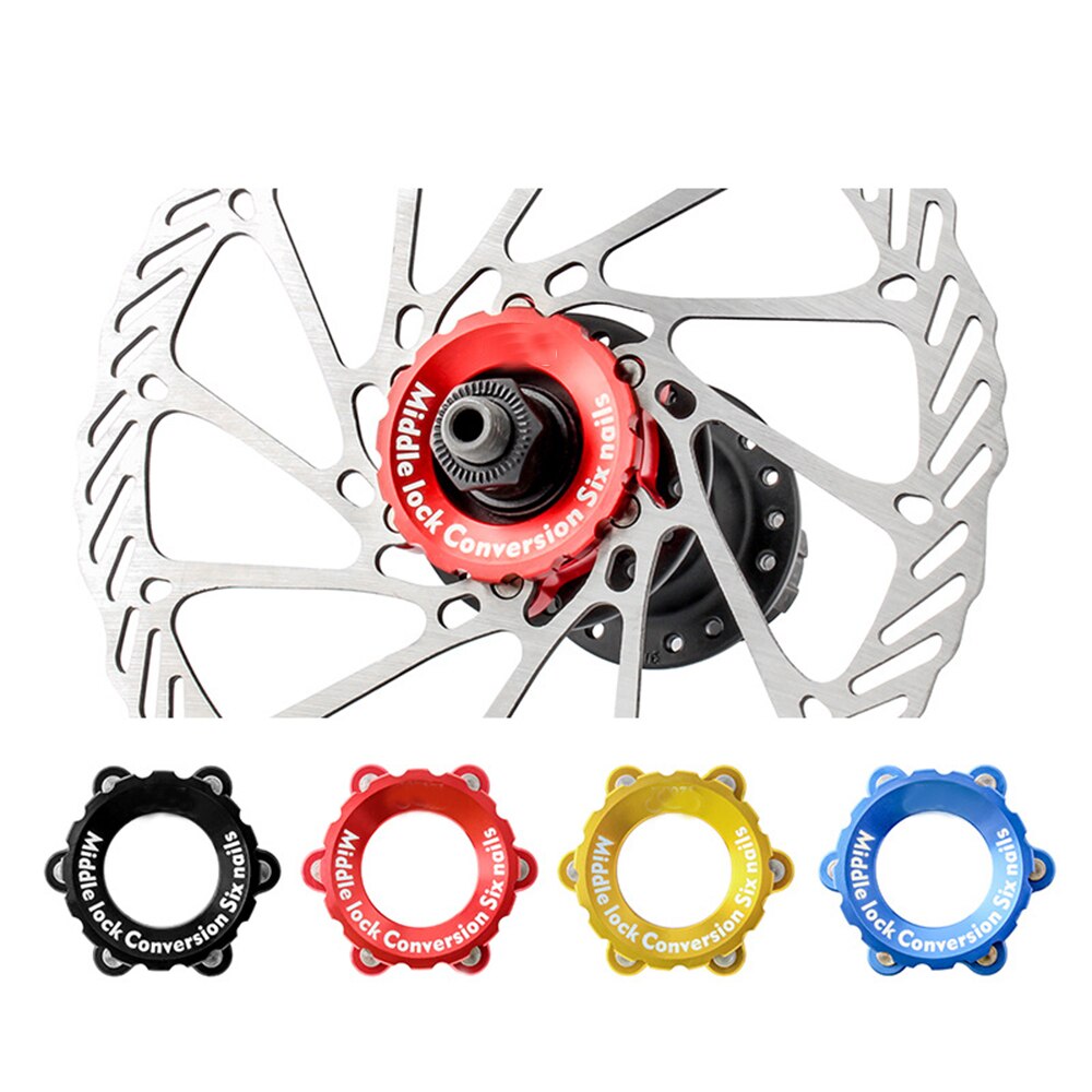 Accessoires de cyclisme pour frein à disque en alliage d'aluminium, pièces de vélo, moyeux de verrouillage central, adaptateur de verrouillage central, siège de Conversion