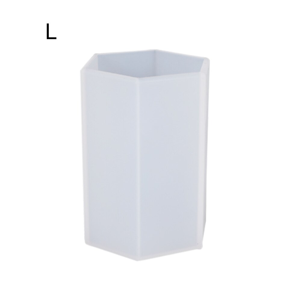 S/L Handgemaakte Hexagon Kaars Maken Siliconen Mal Kleine Ambachten Bloem Planten Beton Hydrocultuur Bloempot Siliconen Mal: L