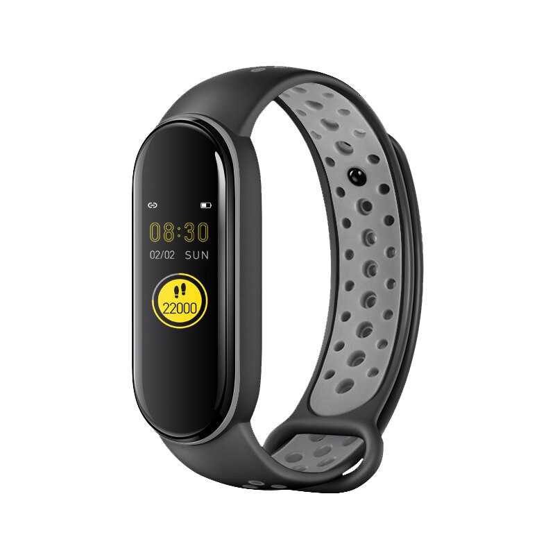 M6 pro smartwatch-armbänder für damen und herren  ip68 wasserdichte sport-fitness-tracker mit herzfrequenzmessung und schrittzähler: Grau
