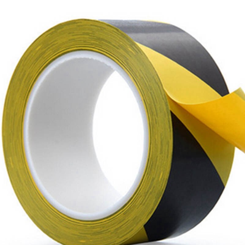 1 Roll - Hazard/Warning Safety Tape Colours Black &amp; Yellow Size 50mm x 33Meter