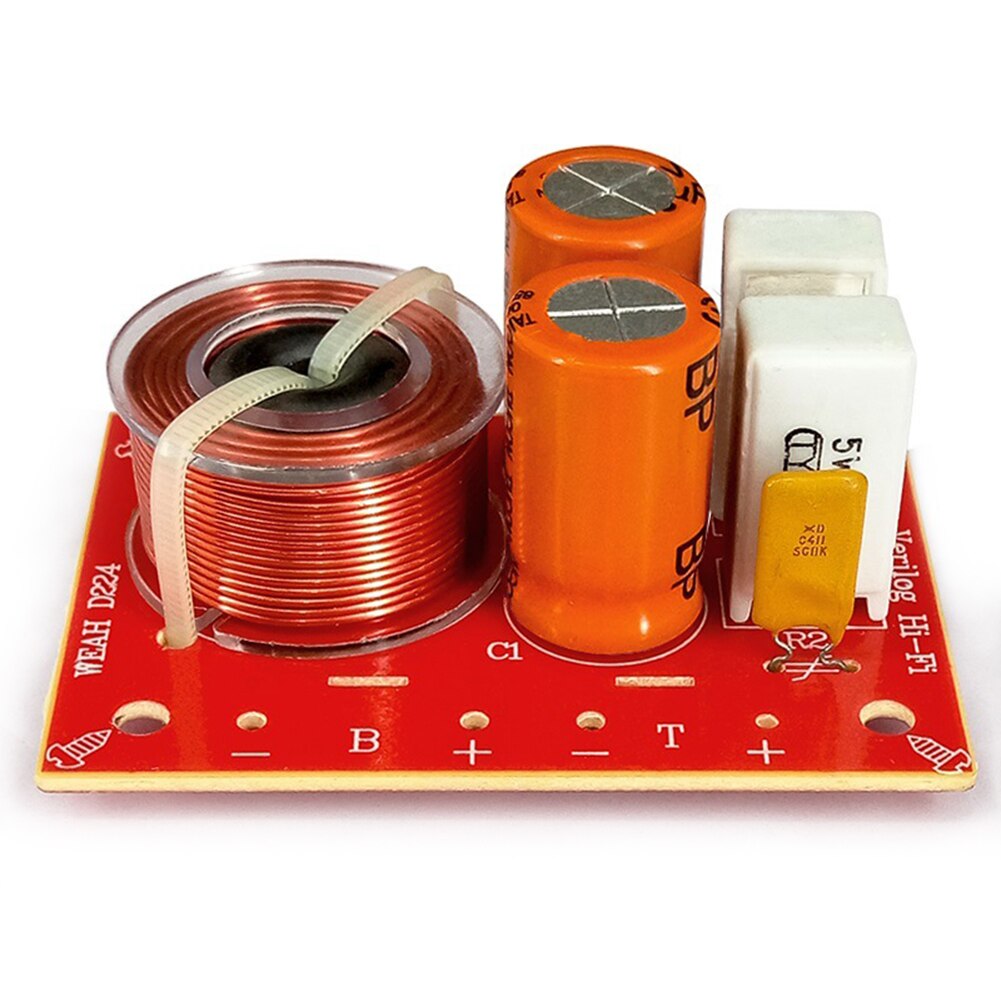 Adjustable treble/bass frequency divider, 2 -way speaker audio crossover filter, abs  d224 wah 80w 48hz-20k