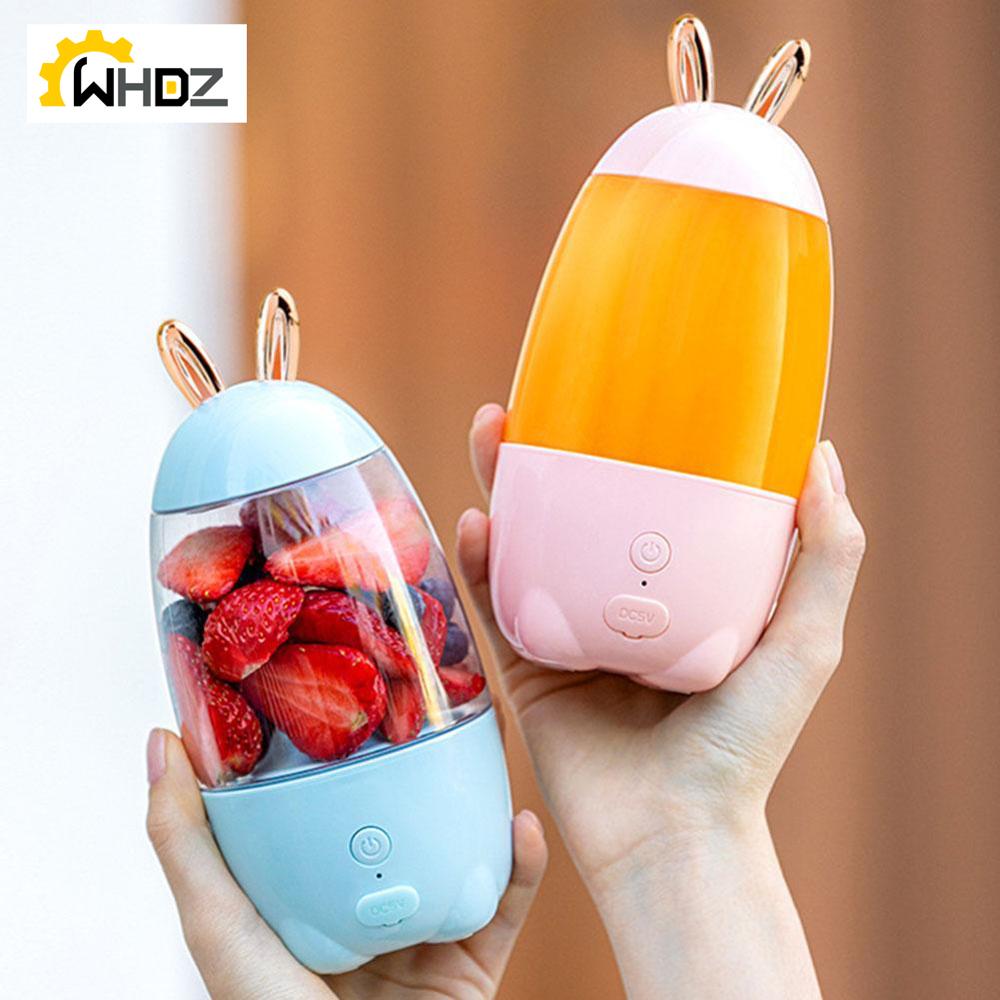 330ml Tragbare Saft, Niedlichen Kaninchen Entsafter, Mini USB Obst Tasse, Geeignet Für draussen, Fitness, reise Entsafter