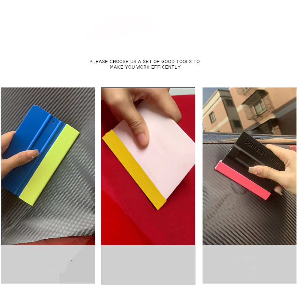 TOFAR Soft Felt Cloth Edge for Vinyl Squeegee Car Wrap Window Tint Tool No Scratch Protect Buffer Patch Self Adhesive Felt Edge
