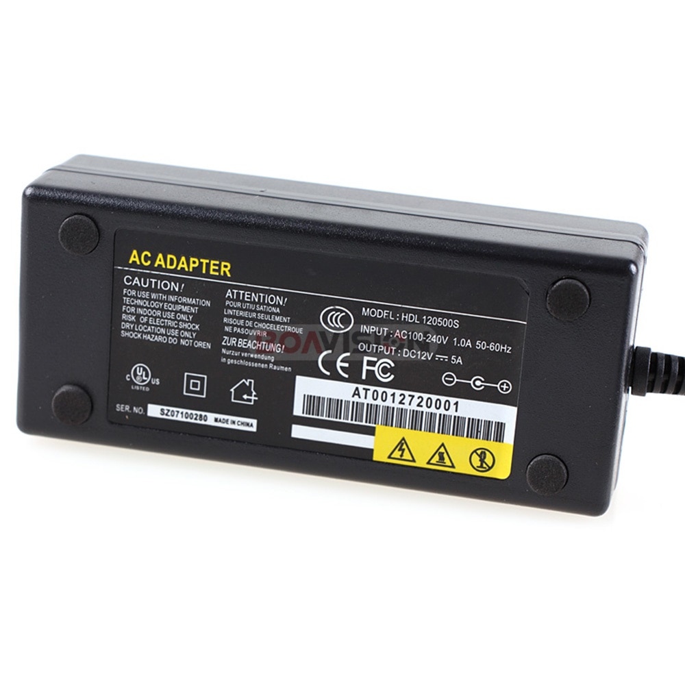 12 Volt Dc 5000mA Voeding Adapter Voor Cctv Camera