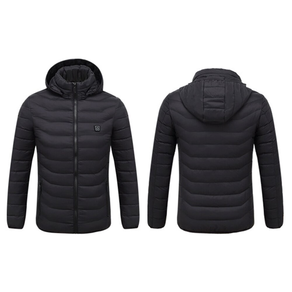 2 zones elektrisch verwarmde jassen wintervest outdoor katoenen jas usb elektrisch verwarmde jas met capuchon warmer thermische kleding