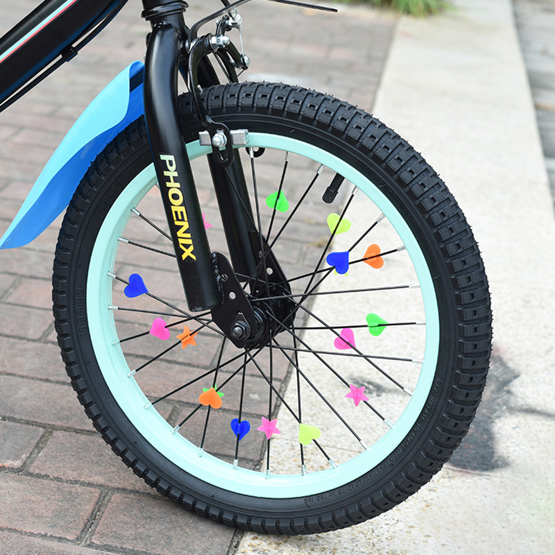 36 Uds. Clips de decoración coloridos para niños, cuentas de radios de rueda de bicicleta de plástico multicolor, para niños, accesorios para bicicletas