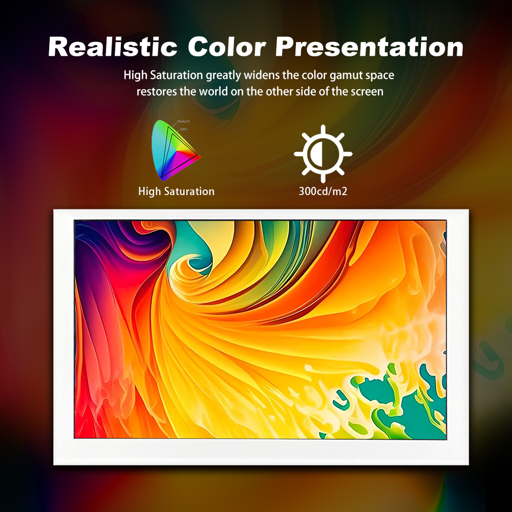 LESOWN 5 inch monitor mini-scherm HD 800x480 IPS HDMI LCD extra micro-display voor Raspberry Pi 5 4 3B + Windows PC wit