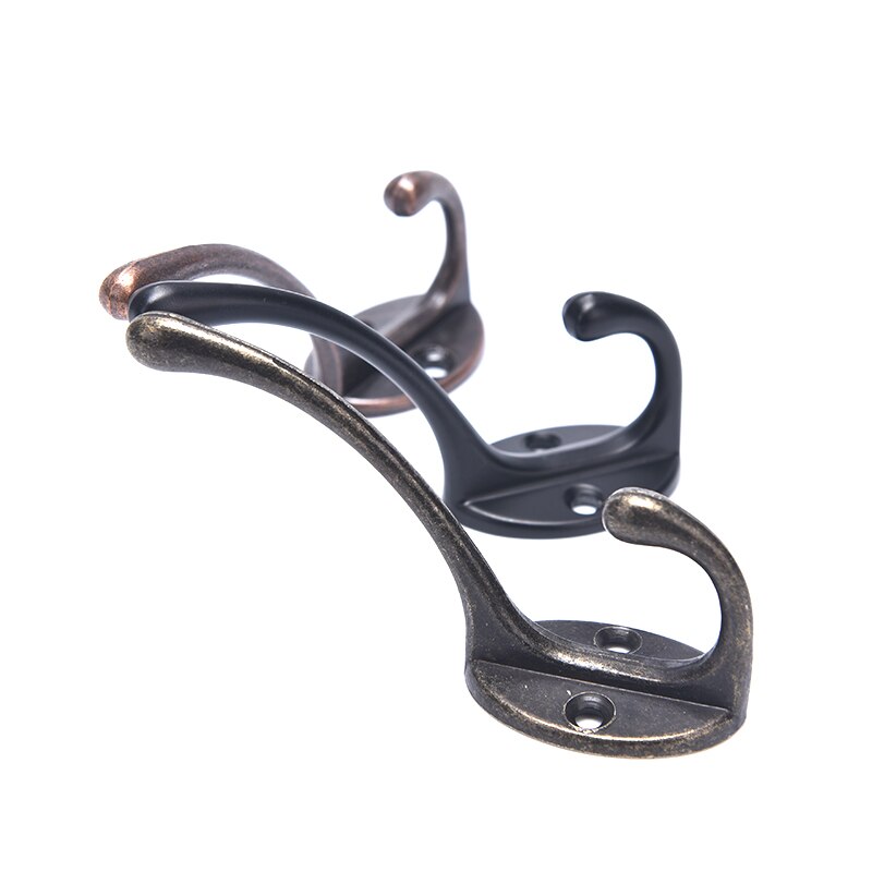 Vintage hangers haak zinklegering wandhaak bronzen stoffen jas tas hoedenhangers badkamer keuken antieke rekken met schroeven