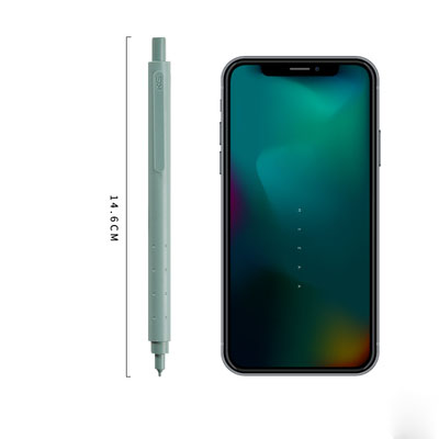 1 unidad de lápiz mecánico KACO antiroturas de , estilo Simple, lápiz propulsor, material escolar y de oficina: 0.5 green