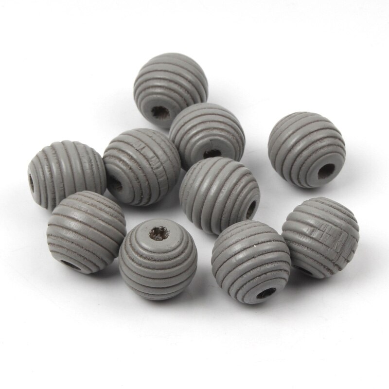 Draad Bijenkorf Ronde Houten Kralen Voor Sieraden Maken Handwerk Diy Speelgoed 12/18Mm Handgemaakte Gemengde Kleur Spacer Losse Kralen: Sky Blue / 2MM