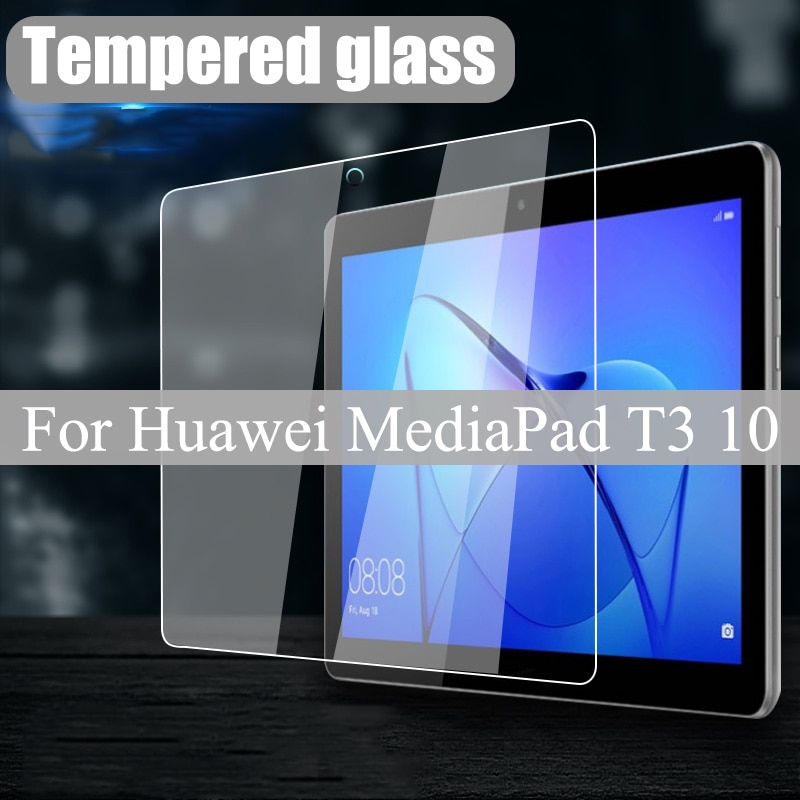 Tablet vidro para huawei mediapad t3 10 9.6 "protetor de tela filme temperado endurecimento à prova de riscos explosão para AGS-W09/l09/l03