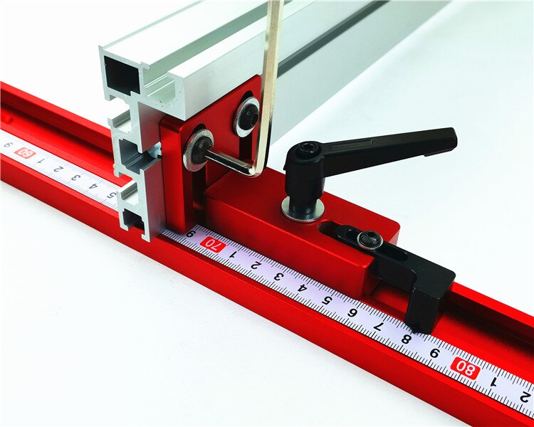 Chute Aluminium Alloy T-tracks Woodworking Standard Miter Track Stop for Carpentry Workbench Router Table
