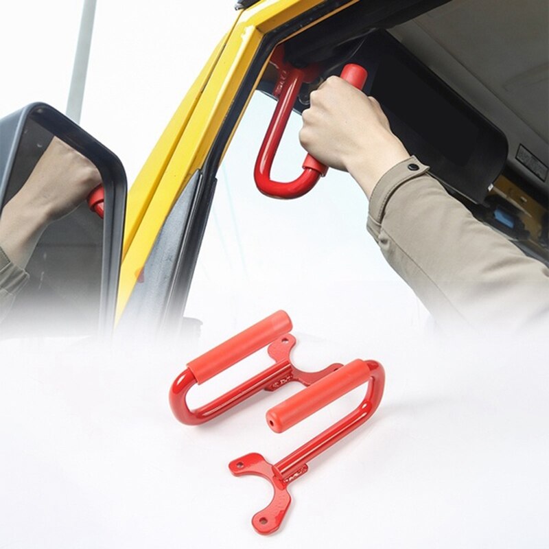 2Pcs Front Handle Roofhandle Handles for Jeep Wrangler TJ 1997-2006: Default Title