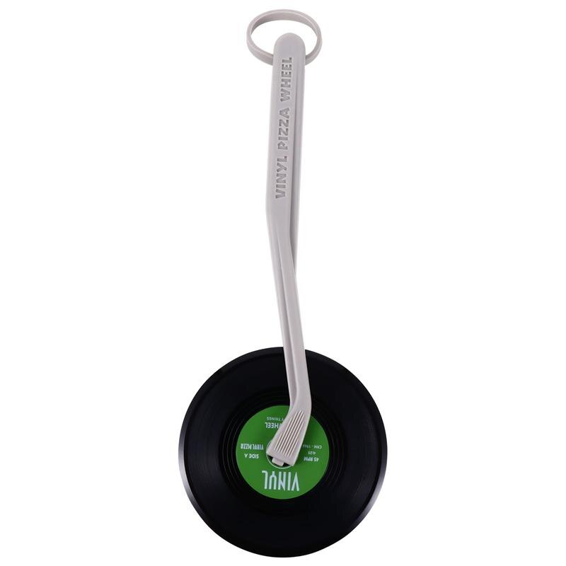 Cortador de pan con disco de vinilo para Pizza, herramienta creativa para hornear Pizza, restaurante y panadería para, 1 unidad: Verde