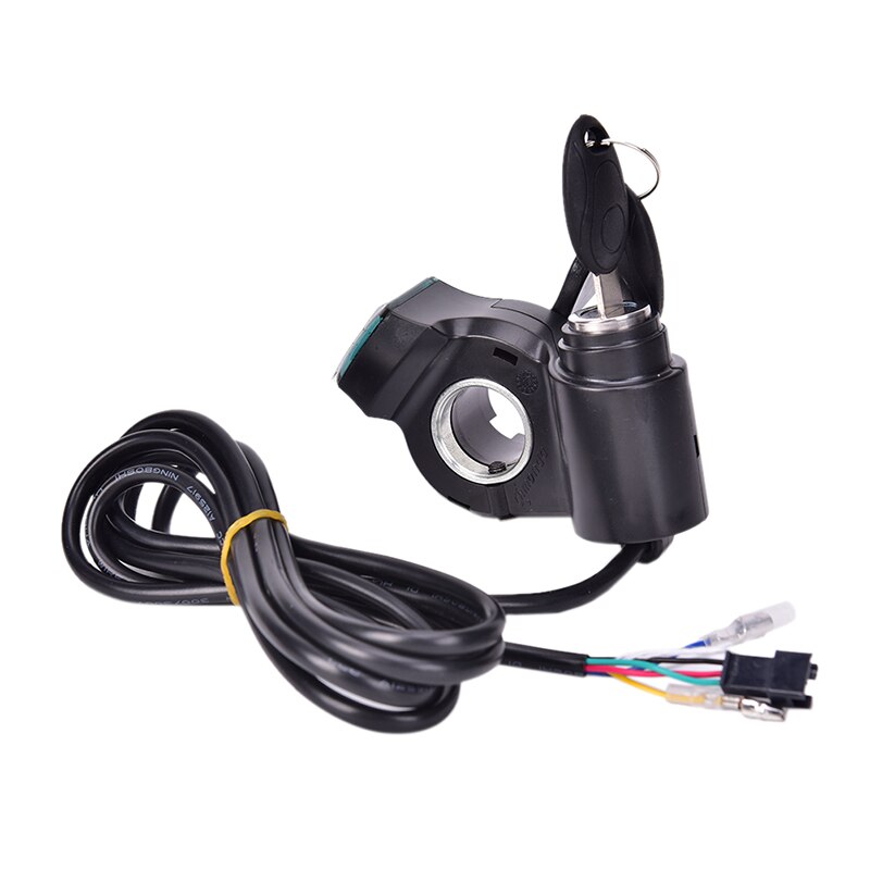 Electric Bike Half Wrist Throttle Grip Handle Indicator/Lock Key Knock Half Twist Throttle LED Display