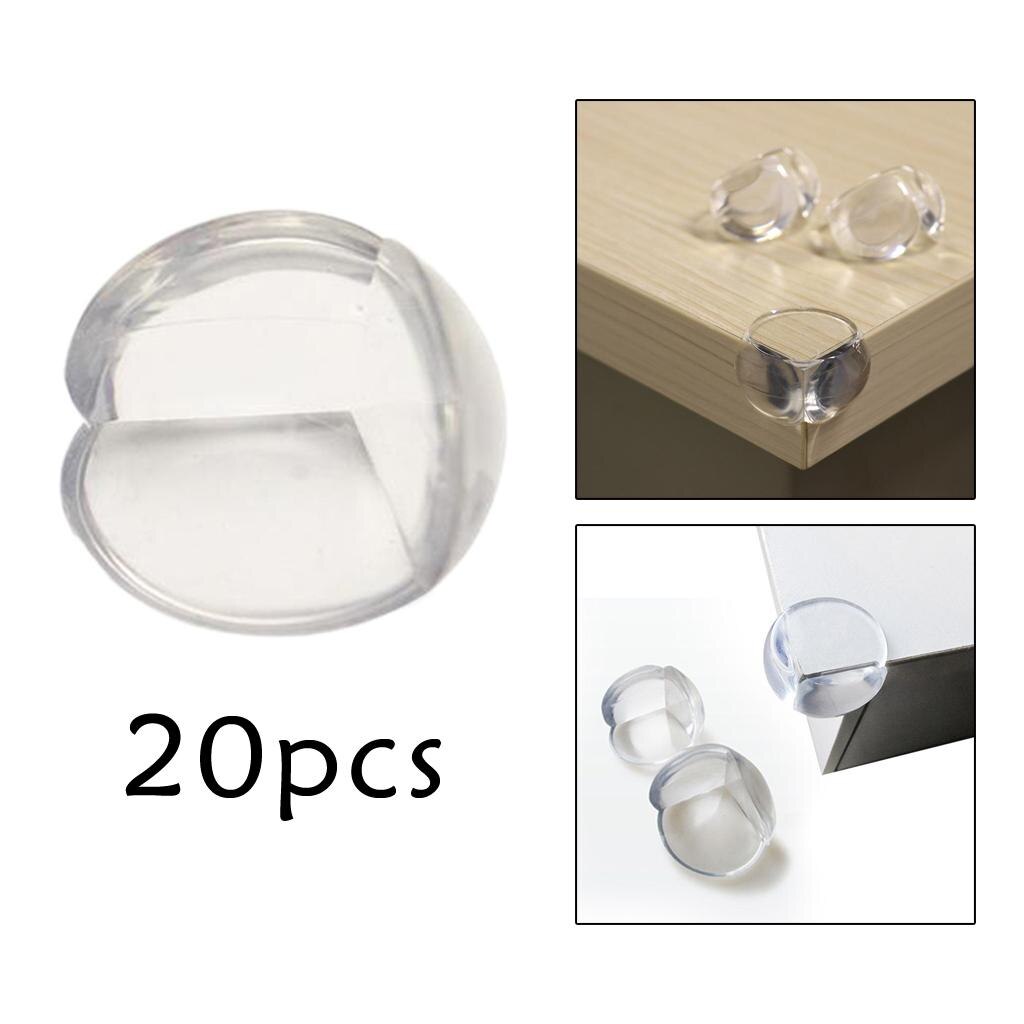 Protecteur d&#39;angle transparent, épais, facile à utiliser pour les enfants, 20 pièces