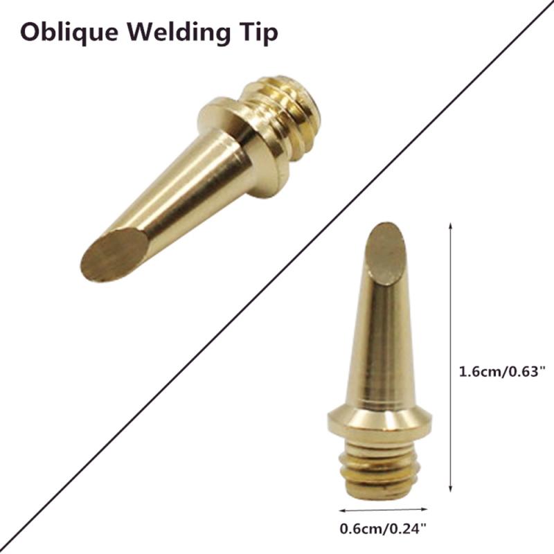 Gas Soldering Iron Gas Soldering Iron Accessories Soldering Iron Tip Sharp Flat Cutting Knife Soldering Iron Nozzle 5 Sets