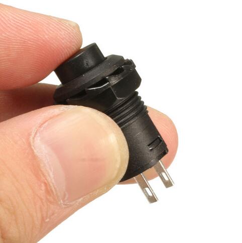 Newest 10pcs 12V Car Boat Dash Locking Latching OFF- ON Push Button Switch Black 12mm