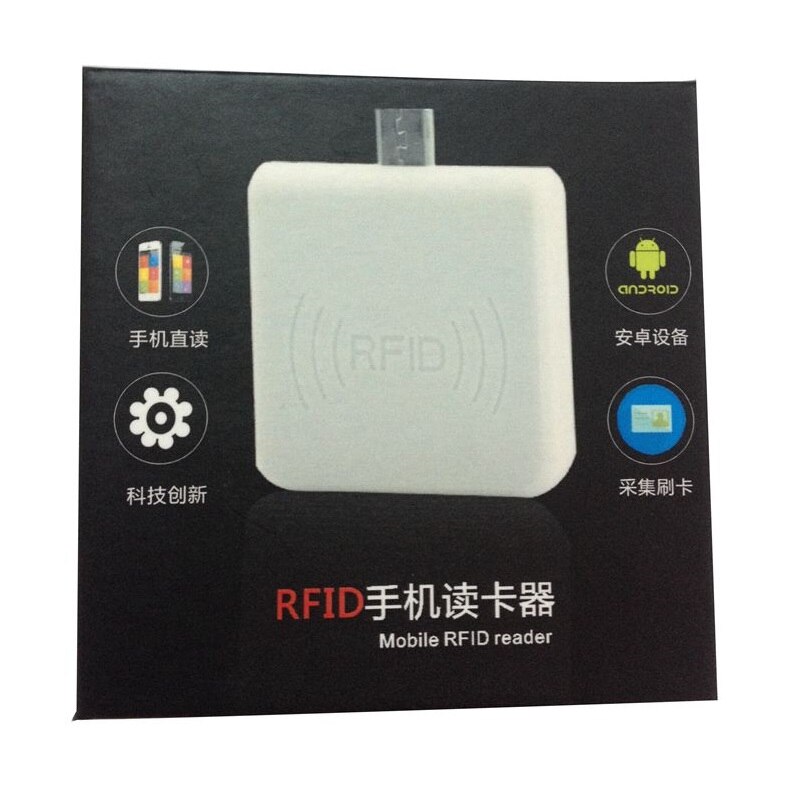 13.56MHz Mini RFID Reader Mobile Phone NFC IC Card Reader mirco usb Interface Support Android System