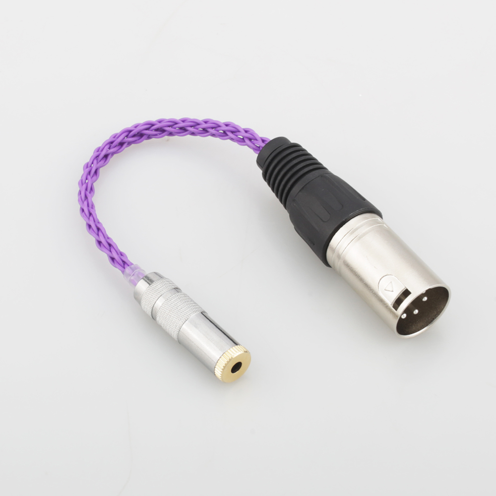 Audiocrast Hifi 4pin Gebalanceerde Xlr Male Naar 3.5Mm Stereo Vrouwelijke Audio Adapter Kabel 3.5Mm Naar Xlr Gebalanceerde kabel Connector