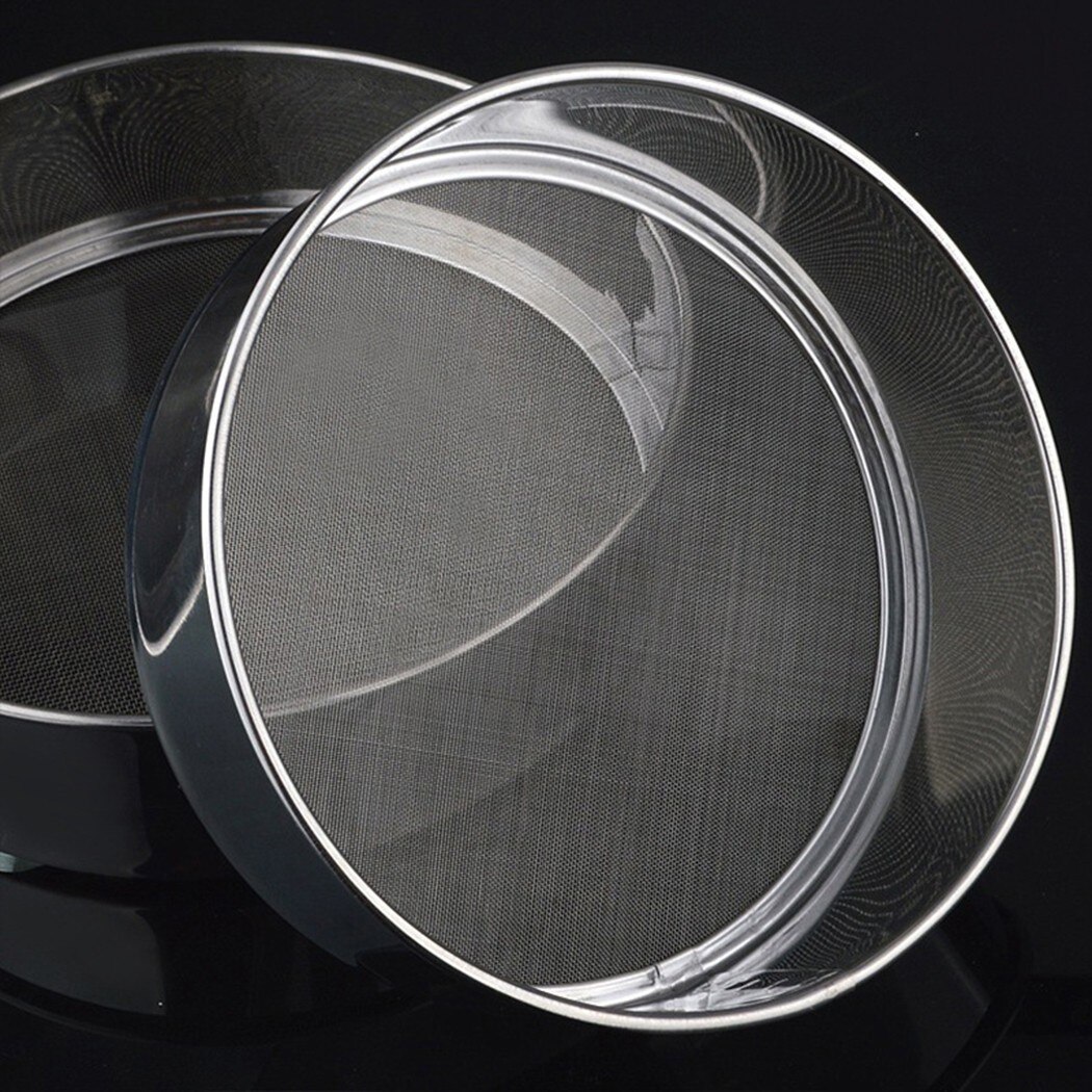 Stainless Steel Mesh Flour Sieve Sifting Sifter Super Fine Round Tea pasta Strainer Tool For Cake Baking Kitchen Accessories