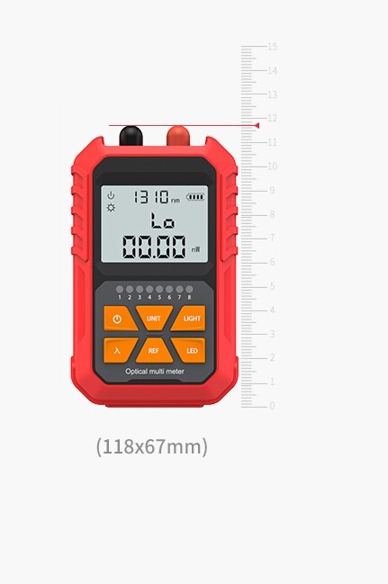 Mini Fiber Optische Power Meter Fc/Sc/St Universele Interface Test Range-70dBm ~ + 3dBm -50dBm ~ + 20dBm