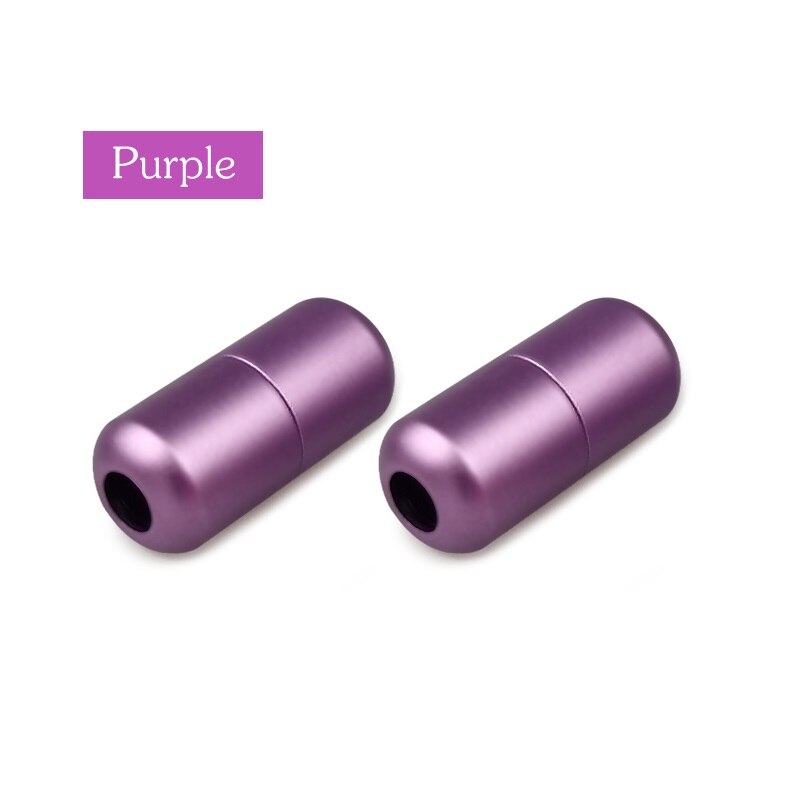 1 paire aluminium métal serrure lacets élastique chaussure lacets spécial pas de cravate lacet pour hommes femmes laçage caoutchouc Zapatillas 20 couleurs: 2pcs purple lock