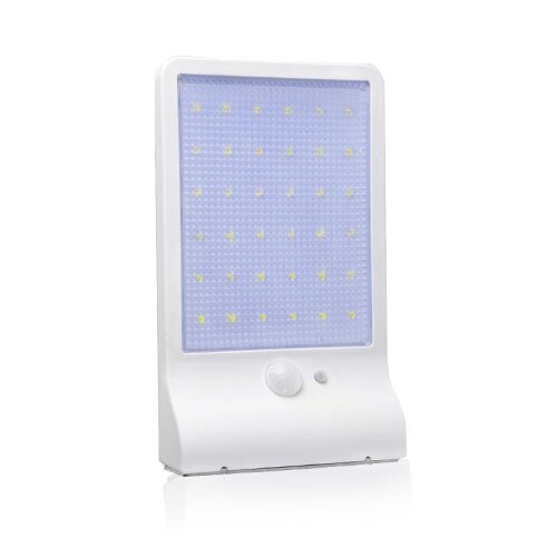 Solar Lamp Outdoor Led Light PIR Motion Sensor LED Solar Power Wall Street Garden Light Security Spotlight Waterproof Decoration: White Without Pole