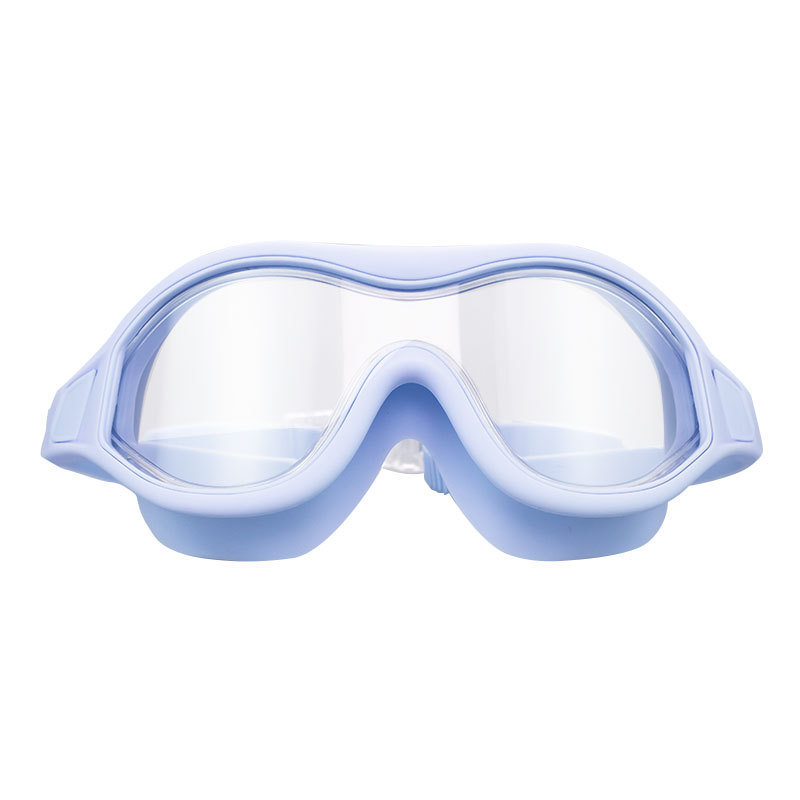 Professionele Zwembril Volwassen Groot Frame Antisluier Siliconen Bril Electroplated Lenzen