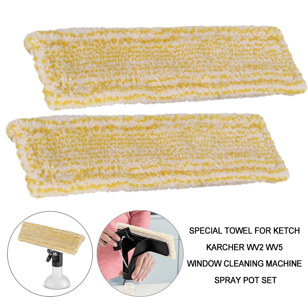 2pcs Window Cleaning Machine Easy Install Office Car Wash Floor Multifunction Portable Home Mop Head WV2WV5