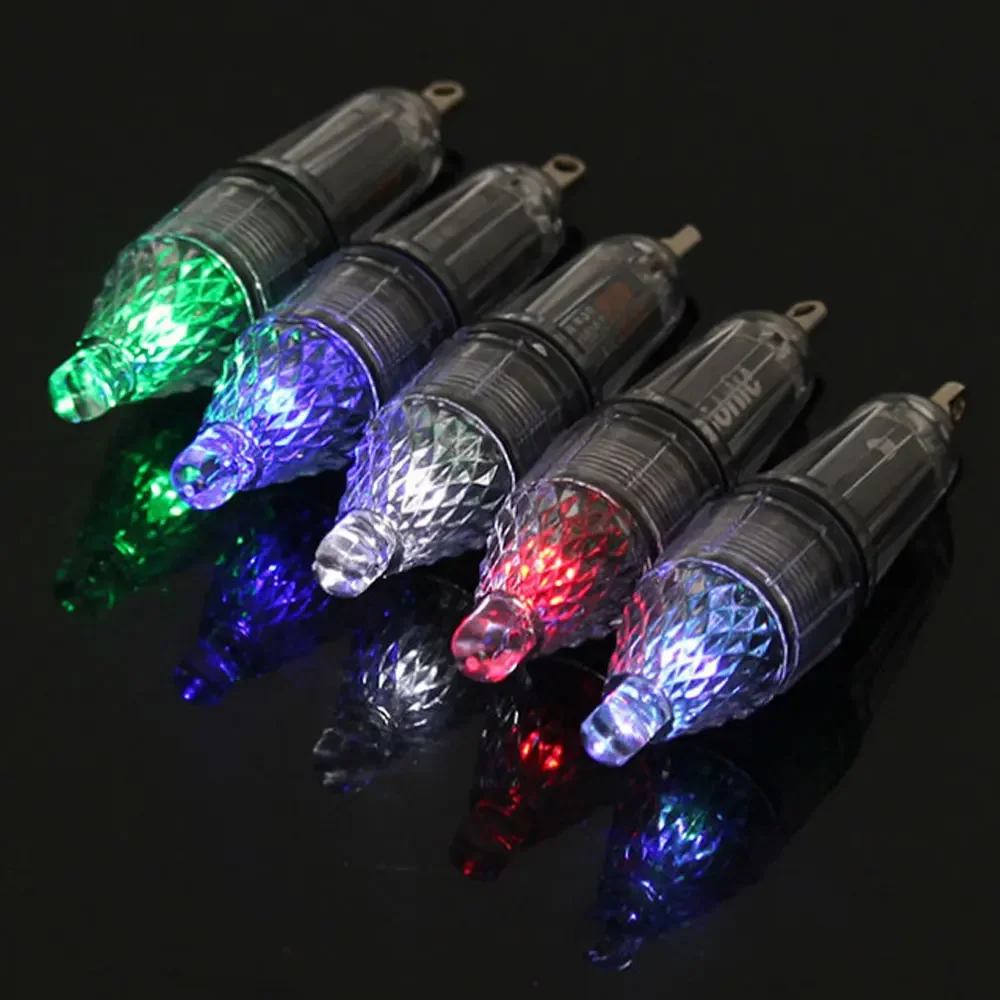 Onderwater LED Lokken Licht 12/17 cm Waterdicht Vissen Licht Kleurrijke Flash LED Aas Lamp Vissen Gereedschap, zonder Batterij