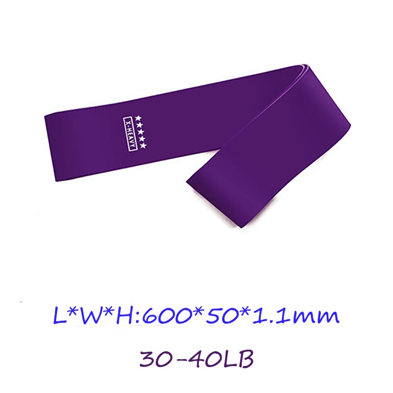 Fitness Training Chewing Gum Sports Gym Resistance Band Pilates Exercise Rubber Mini Belt Crossfit Training Equipment Yoga Belt: Purple