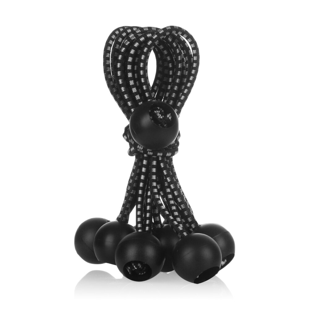 Boucle élastique de fixation de cordon de remorque, boule noire, sac à dos à boucle, outil d'extérieur fixe 10 pièces: type2 black dot