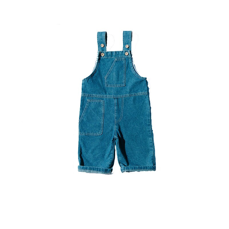 Jeans voor jongens kindertrainingspakken lente zomer jumpsuit voor meisjes overalls voor kinderen kinderbroek met wijde pijpen van katoen casual