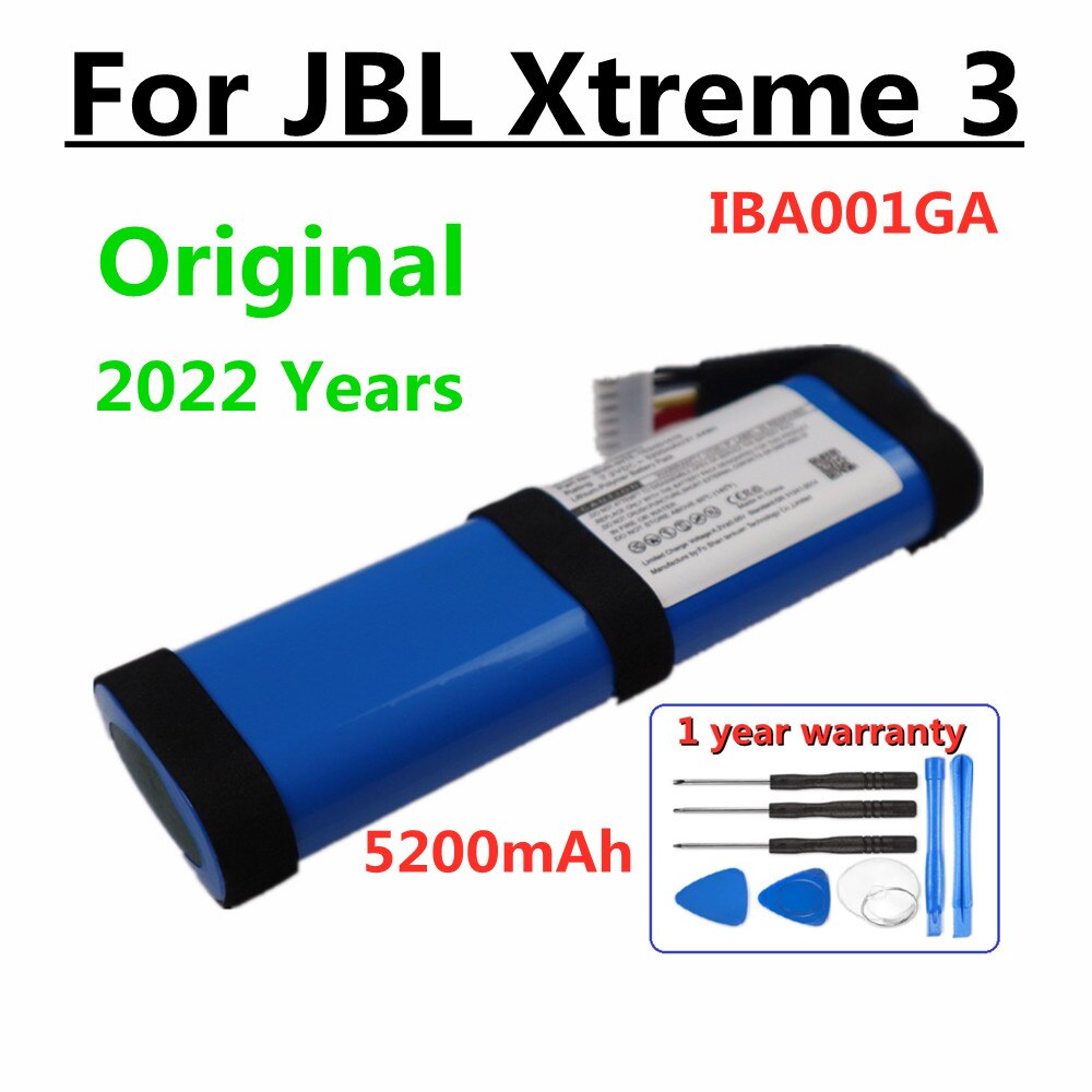 2022 Original Speaker Battery For JBL Charge Flip Pulse Xtreme 2 3 4 5 For Harman Kardon Go Play Onyx Mini Replacement Battery: Xtreme 3