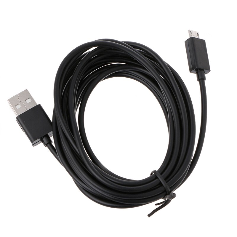 Langt 3 meter micro usb-opladningsstrømkabel til  ps4 controllere